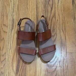 Steve Madden Chestnut Brown Strappy Sandals